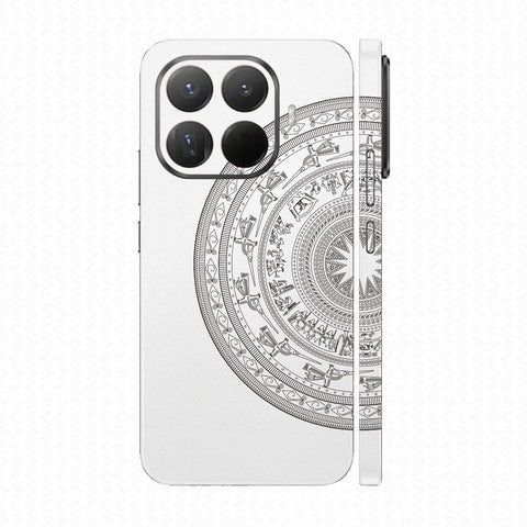 Dán Skin Xiaomi 15 Series In Hình Trống Đồng Trắng