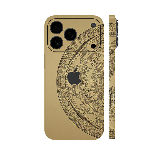 Dán Skin IPhone 17 Series Hình Trống Đồng Vàng Đồng