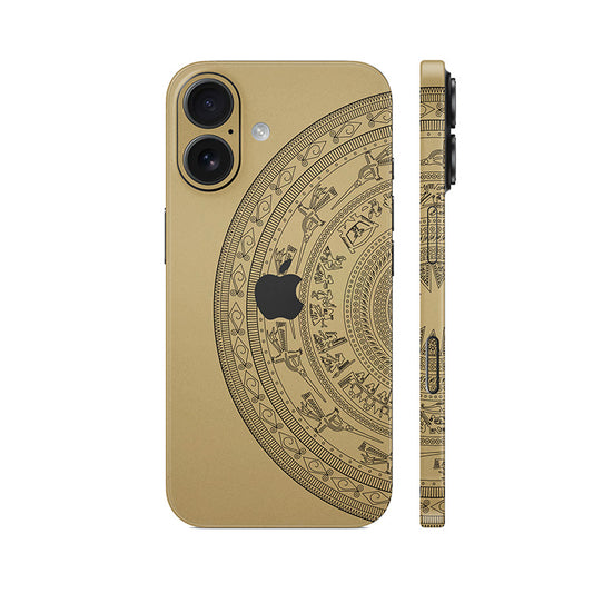 Dán Skin IPhone 17 Series Hình Trống Đồng Vàng Đồng