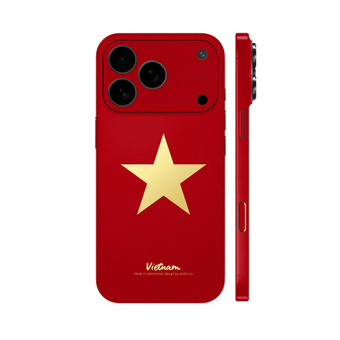 Dán Skin IPhone 17 Series Hình Việt Nam Sao Vàng