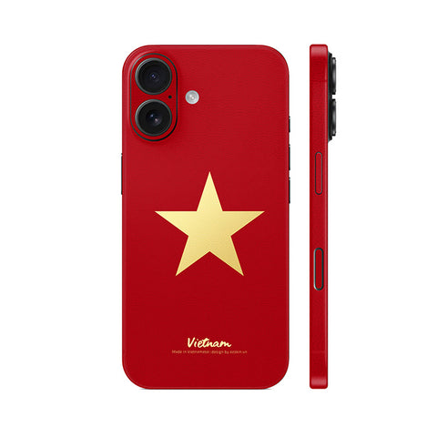 Dán Skin IPhone 17 Series Hình Việt Nam Sao Vàng