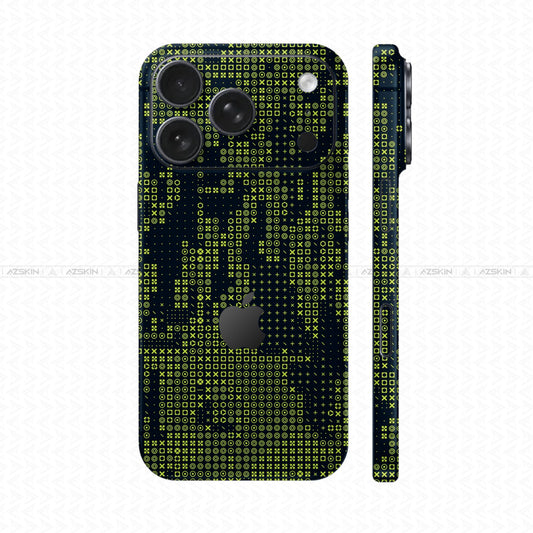 Dán Skin IPhone 17 Pro Max Vân Nổi NEON MONO | UVPT32