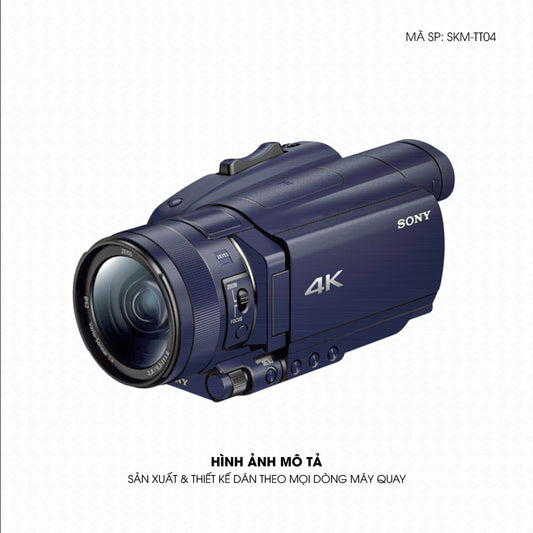 Dán Skin Máy Quay Phim Vân Xước Titan Xanh | SKM-TT04