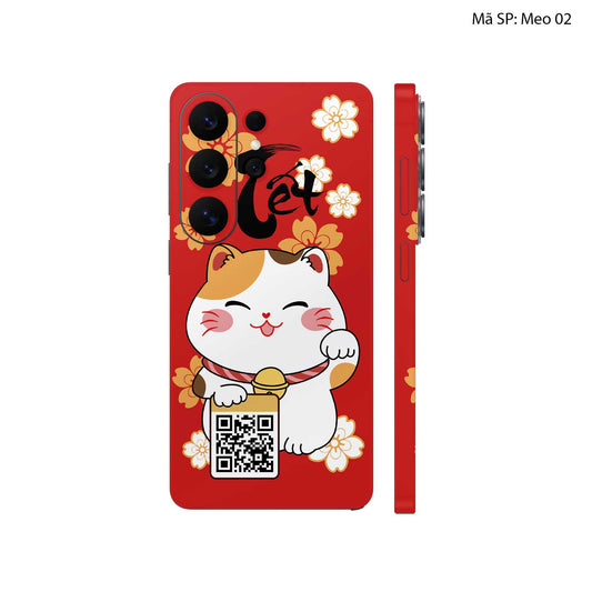 Dán Skin Galaxy S26 Series Hình Mèo Thần Tài | MEO02