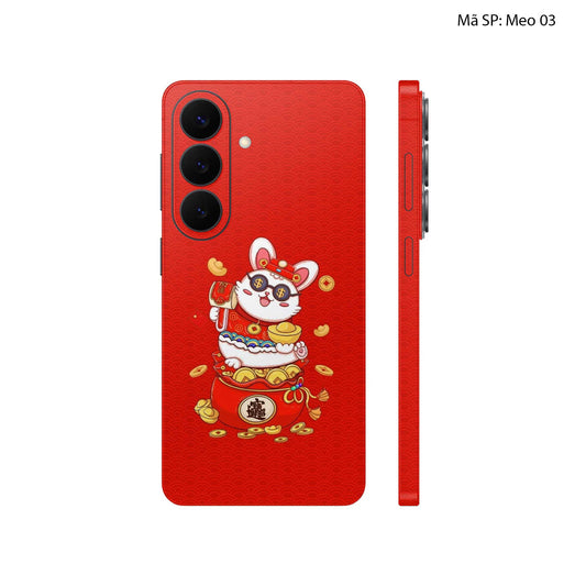 Dán Skin Galaxy S26 Series Hình Mèo Thần Tài | MEO03