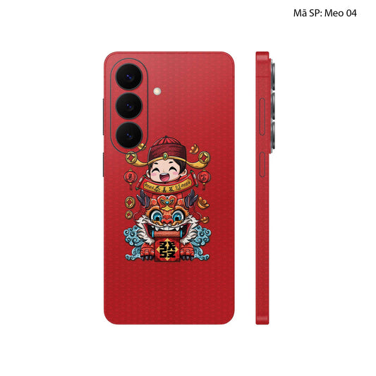 Dán Skin Galaxy S26 Series Hình Mèo Thần Tài | MEO04
