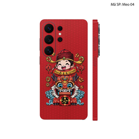 Dán Skin Galaxy S26 Series Hình Mèo Thần Tài | MEO04