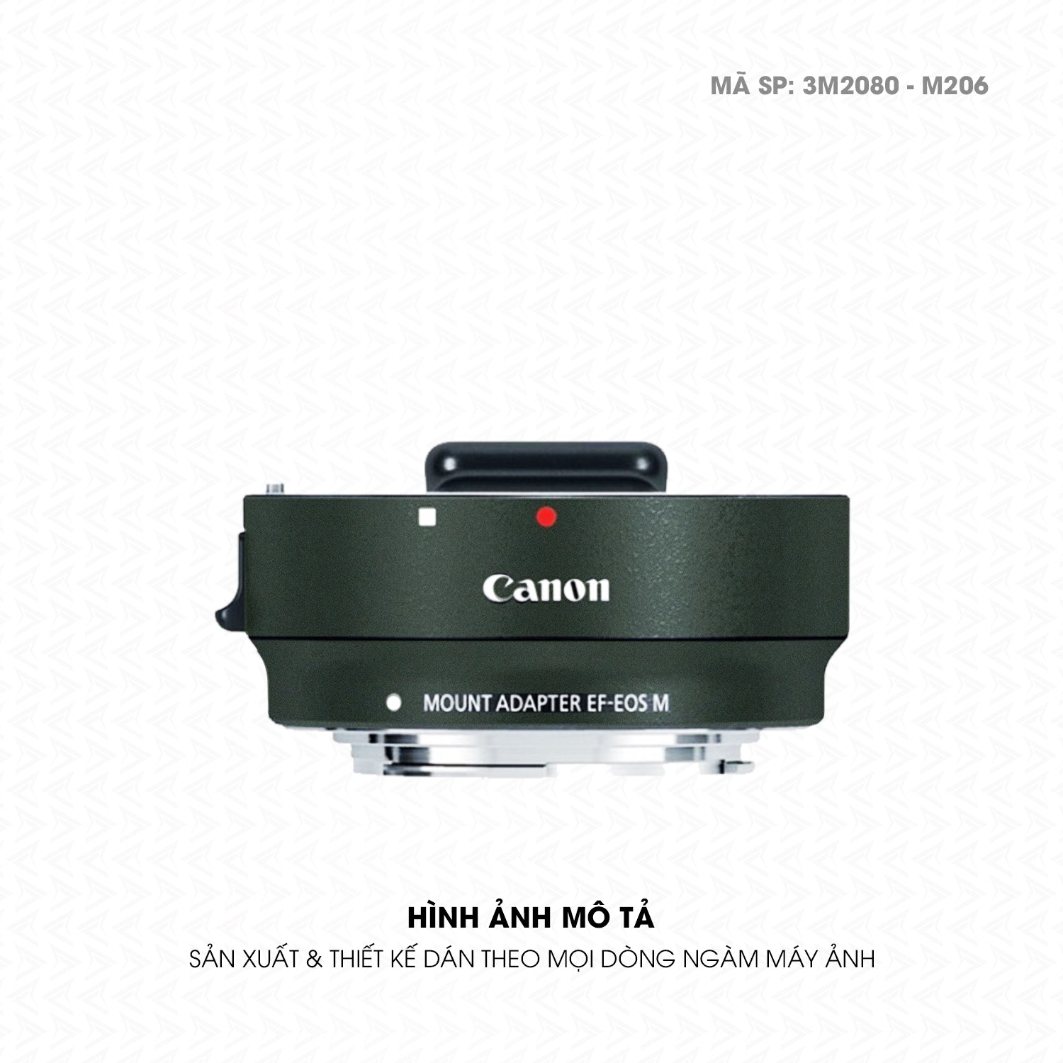 Dán Skin 3M Đổi Màu Ngàm Máy Ảnh Canon Xanh Quân Đội  | 3M2080-M206