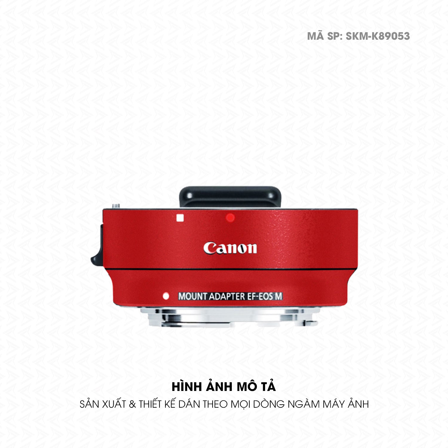 Dán Skin Ngàm Máy Ảnh Canon Đổi Màu Đỏ Lì | SKM-K89053