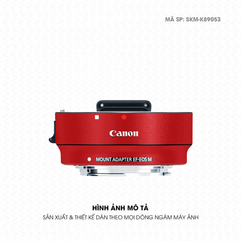 Dán Skin Ngàm Máy Ảnh Canon Đổi Màu Đỏ Lì | SKM-K89053