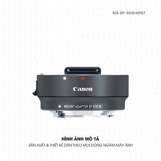 Dán Skin Ngàm Máy Ảnh Canon Đổi Màu Xám Metallic | SKM-MT07