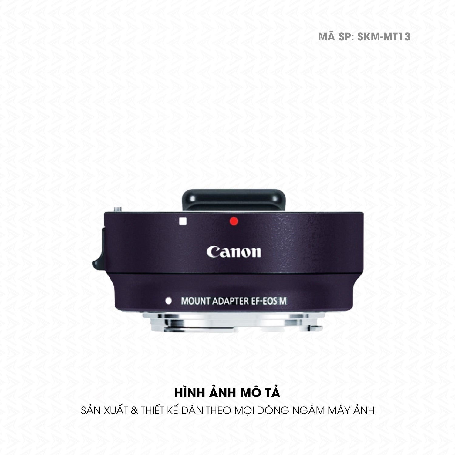 Dán Skin Ngàm Máy Ảnh Canon Đổi Màu Tím Metallic | SKM-MT13