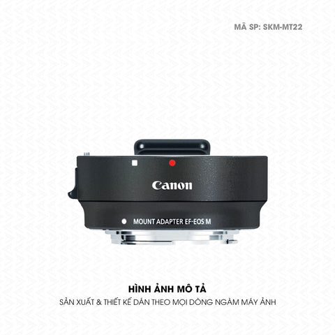 Dán Skin Ngàm Máy Ảnh Canon Đổi Màu Đen Ánh Cầu Vồng | SKM-MT22