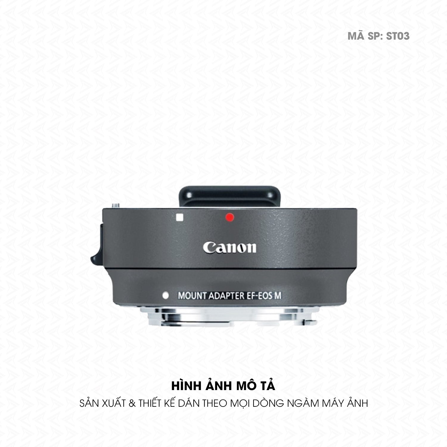 Dán Skin Ngàm Máy Ảnh Canon Đổi Màu Xám | ST03