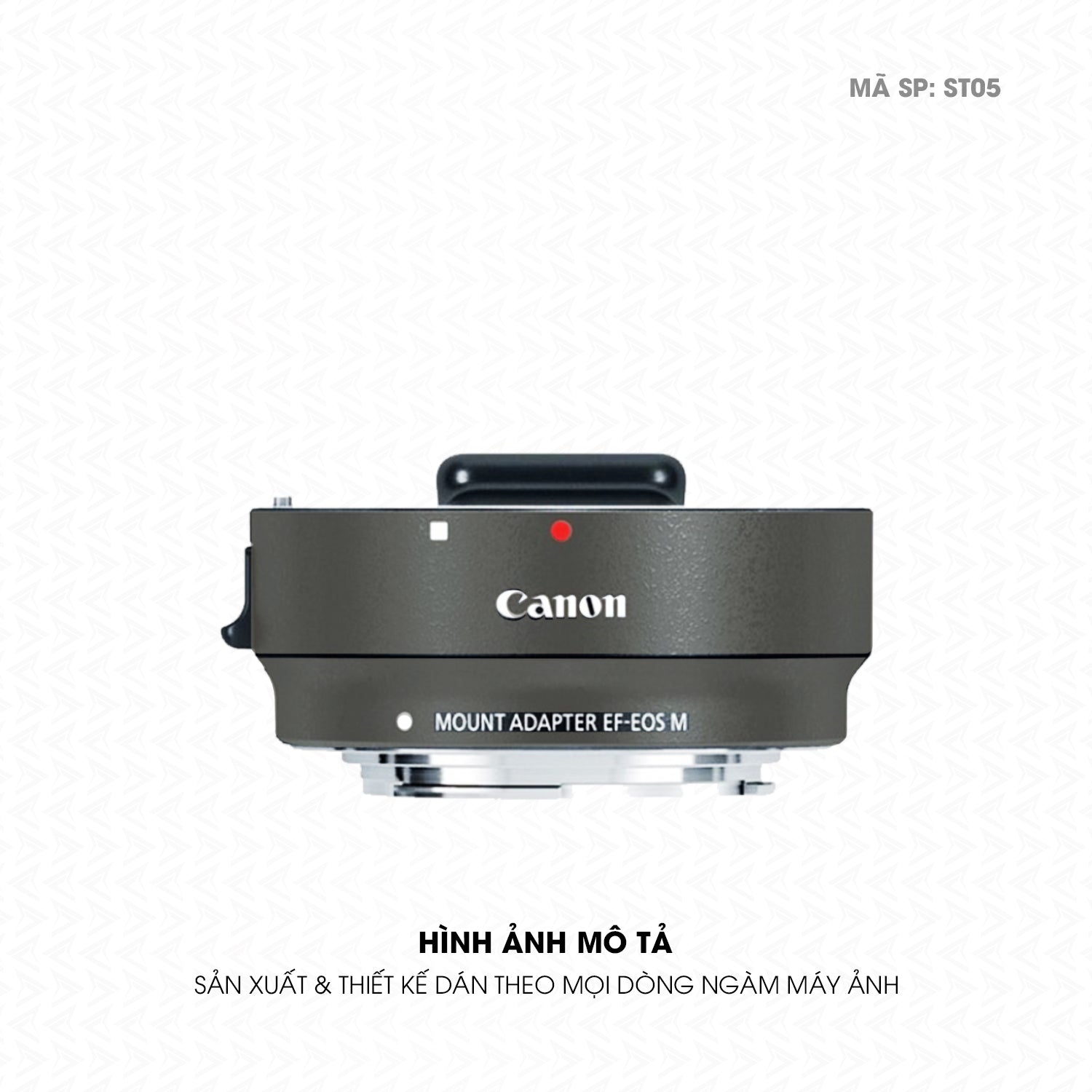 Dán Skin Ngàm Máy Ảnh Canon Đổi Màu Titan Xám | ST05