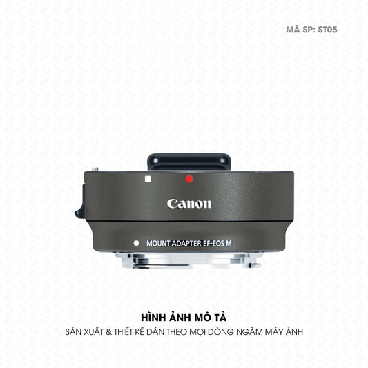 Dán Skin Ngàm Máy Ảnh Canon Đổi Màu Titan Xám | ST05