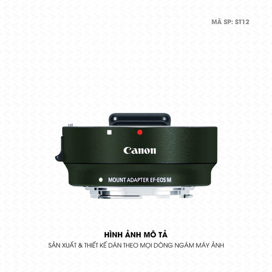 Dán Skin Ngàm Máy Ảnh Canon Đổi Màu Xanh Quân Đội | ST12