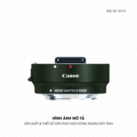 Dán Skin Ngàm Máy Ảnh Canon Đổi Màu Xanh Quân Đội | ST12