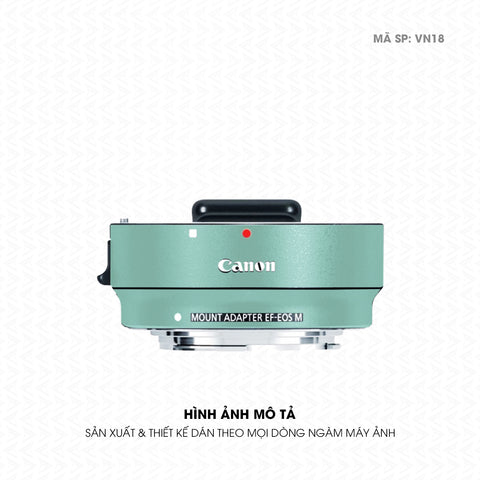 Dán Skin Ngàm Máy Ảnh Canon Đổi Màu Xanh Mint | VN18