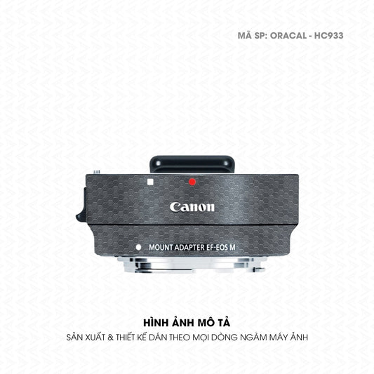 Dán Skin Ngàm Máy Ảnh Canon Vân Tổ Ong Xám | ORACAL-HC933
