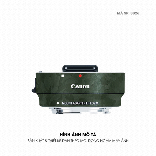 Dán Skin Ngàm Máy Ảnh Canon Vân Camo Xanh | SB26