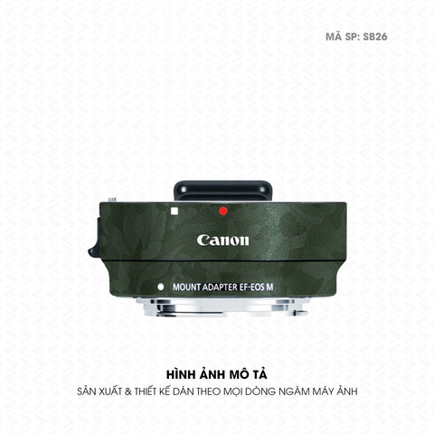 Dán Skin Ngàm Máy Ảnh Canon Vân Camo Xanh | SB26
