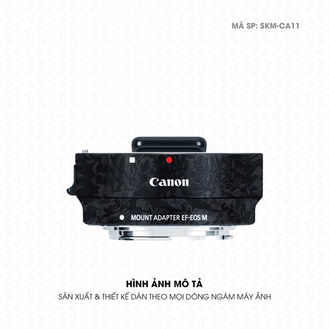 Dán Skin Ngàm Máy Ảnh Canon Vân Carbon Pattern | SKM-CA11