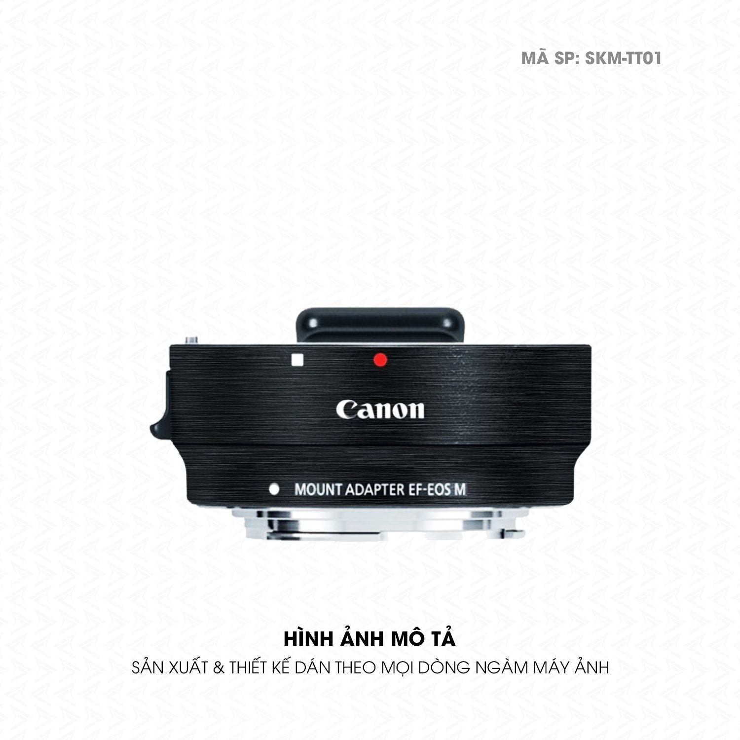 Dán Skin Ngàm Máy Ảnh Canon Vân Xước Titan Đen | SKM-TT01
