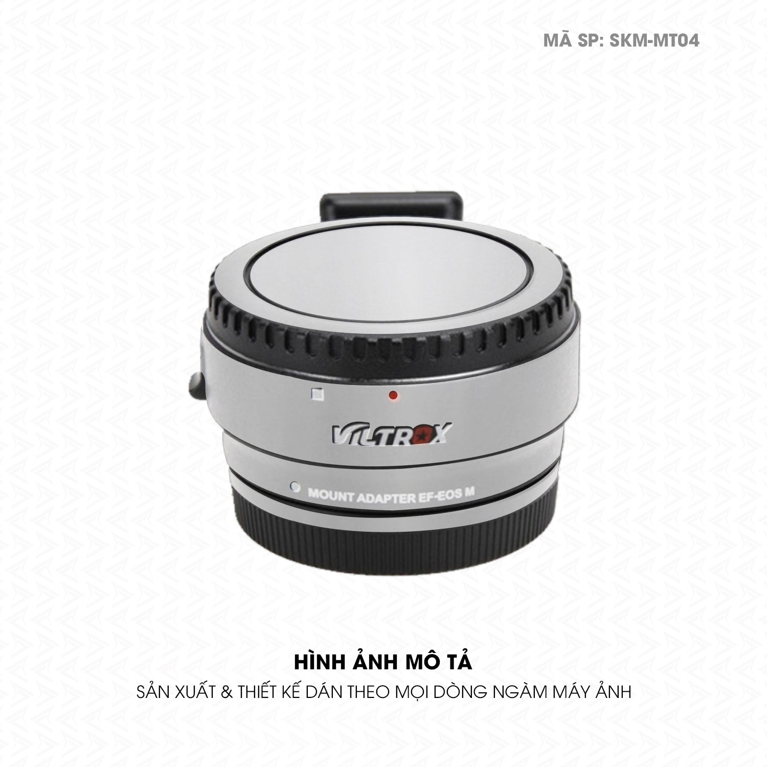 Dán Skin Ngàm Máy Ảnh Viltrox Đổi Màu Bạc | SKM-MT04