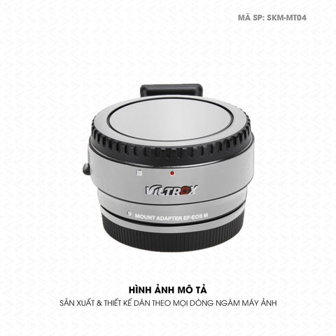 Dán Skin Ngàm Máy Ảnh Viltrox Đổi Màu Bạc | SKM-MT04