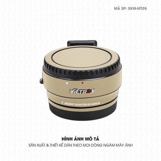 Dán Skin Ngàm Máy Ảnh Viltrox Đổi Màu Vàng Sampanh | SKM-MT05