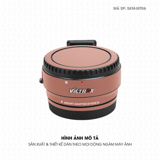 Dán Skin Ngàm Máy Ảnh Viltrox Đổi Màu Vàng Hồng | SKM-MT06