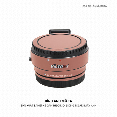 Dán Skin Ngàm Máy Ảnh Viltrox Đổi Màu Vàng Hồng | SKM-MT06