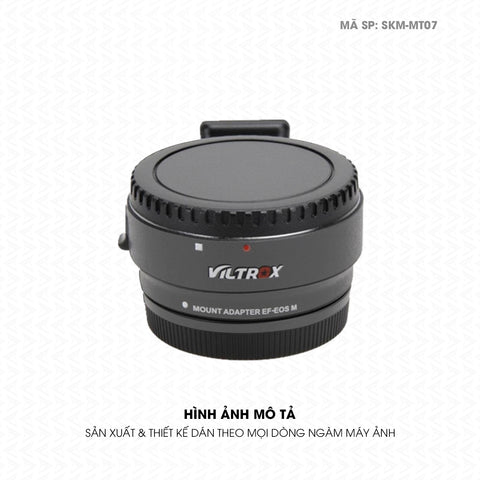Dán Skin Ngàm Máy Ảnh Viltrox Đổi Màu Xám Metallic | SKM-MT07