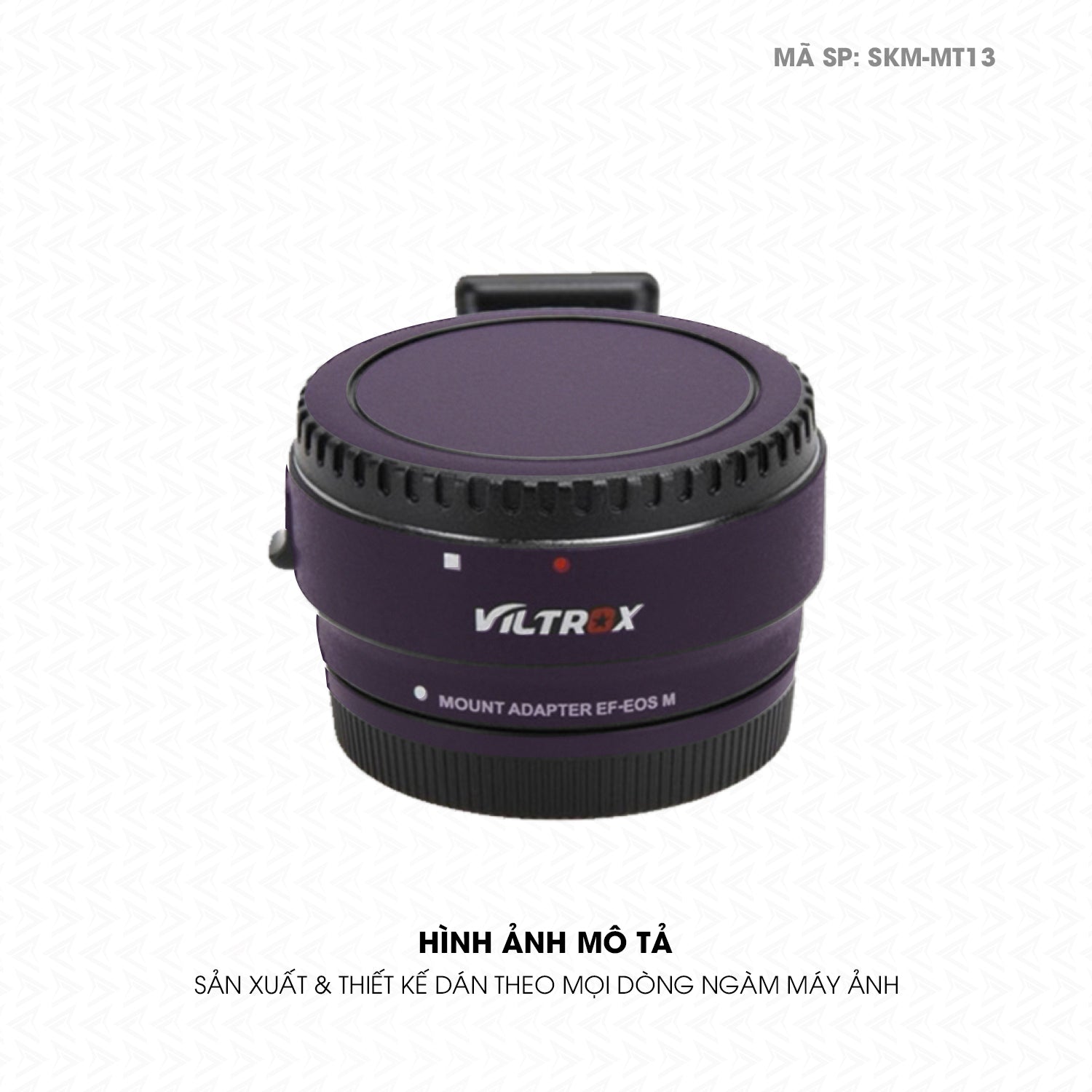 Dán Skin Ngàm Máy Ảnh Viltrox Đổi Màu Tím Metallic | SKM-MT13