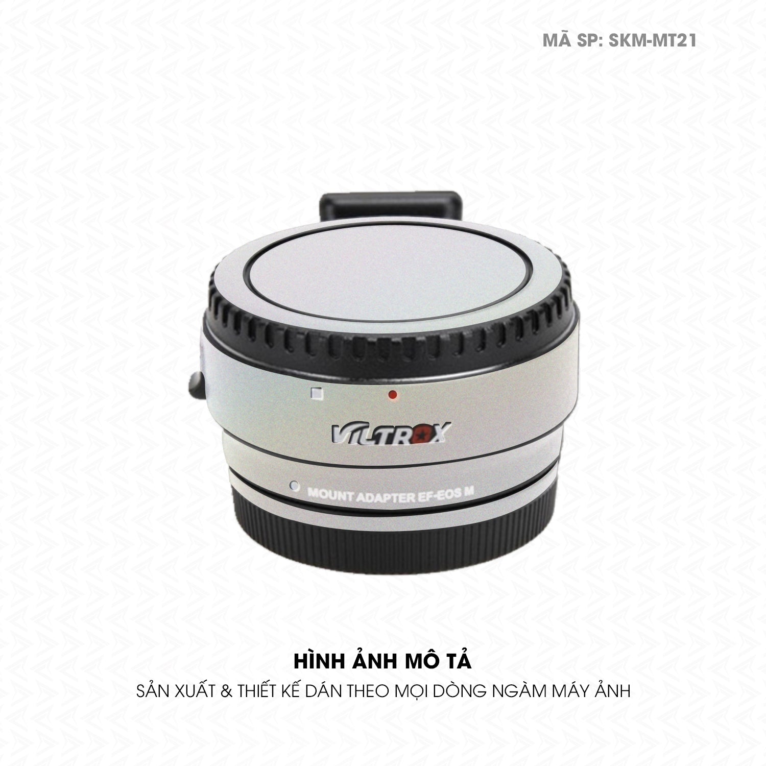 Dán Skin Ngàm Máy Ảnh Viltrox Đổi Màu Bạc Chuyển Sắc | SKM-MT21