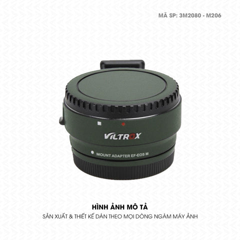 Dán Skin 3M Đổi Màu Ngàm Máy Ảnh Viltrox Xanh Quân Đội | 3M2080-M206