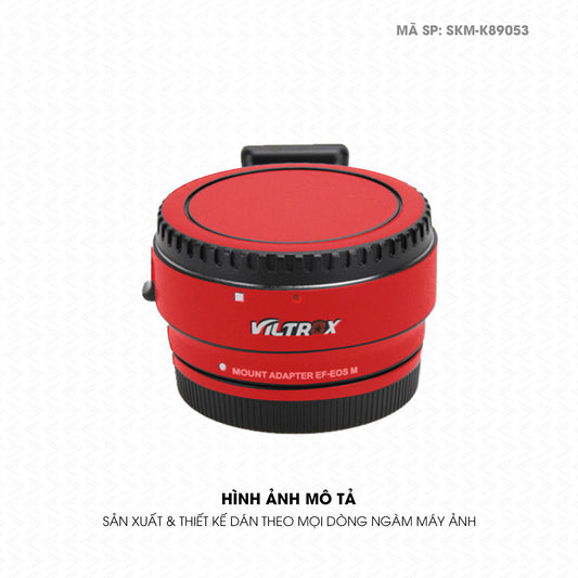 Dán Skin Ngàm Máy Ảnh Viltrox Đổi Màu Đỏ Lì | SKM-K89053