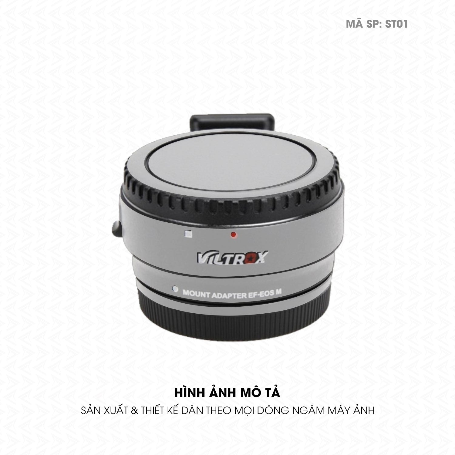 Dán Skin Ngàm Máy Ảnh Viltrox Đổi Màu Xám Bạc | ST01