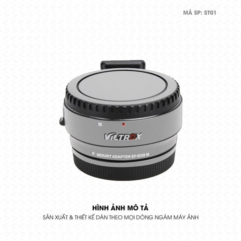Dán Skin Ngàm Máy Ảnh Viltrox Đổi Màu Xám Bạc | ST01