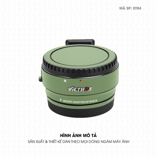 Dán Skin Ngàm Máy Ảnh Viltrox Đổi Màu Xanh Lá Nhạt | ST04