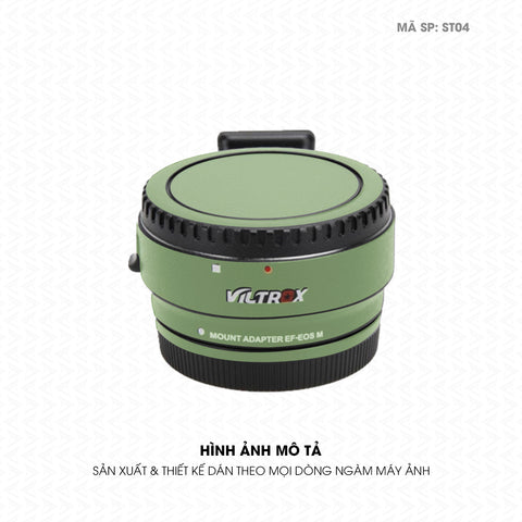 Dán Skin Ngàm Máy Ảnh Viltrox Đổi Màu Xanh Lá Nhạt | ST04