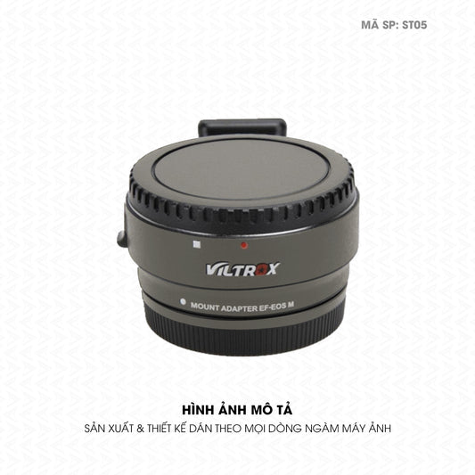 Dán Skin Ngàm Máy Ảnh Viltrox Đổi Màu Titan Xám | ST05