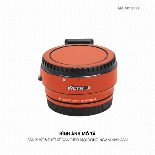Dán Skin Ngàm Máy Ảnh Viltrox Đổi Màu Cam Gạch | ST11