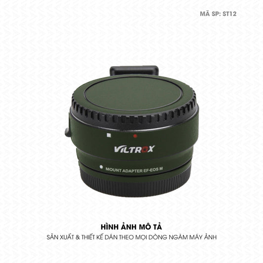 Dán Skin Ngàm Máy Ảnh Viltrox Đổi Màu Xanh Quân Đội | ST12