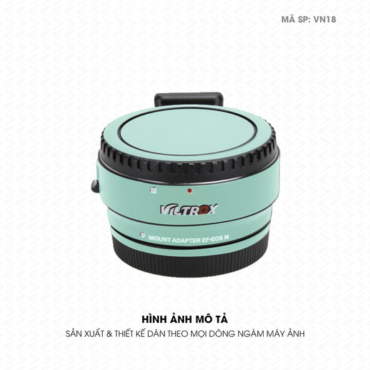 Dán Skin Ngàm Máy Ảnh Viltrox Đổi Màu Xanh Mint | VN18