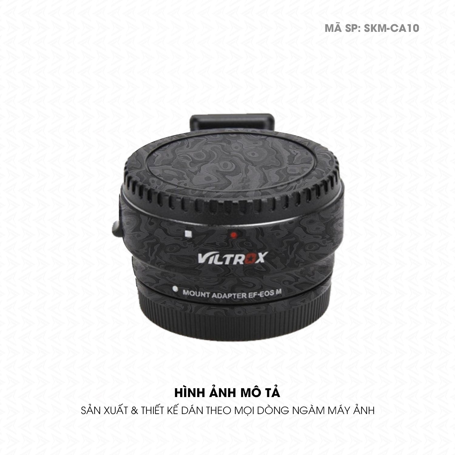 Dán Skin Ngàm Máy Ảnh Viltrox Vân Carbon Pattern | SKM-CA10