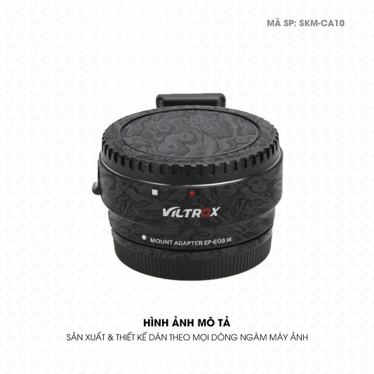 Dán Skin Ngàm Máy Ảnh Viltrox Vân Carbon Pattern | SKM-CA10