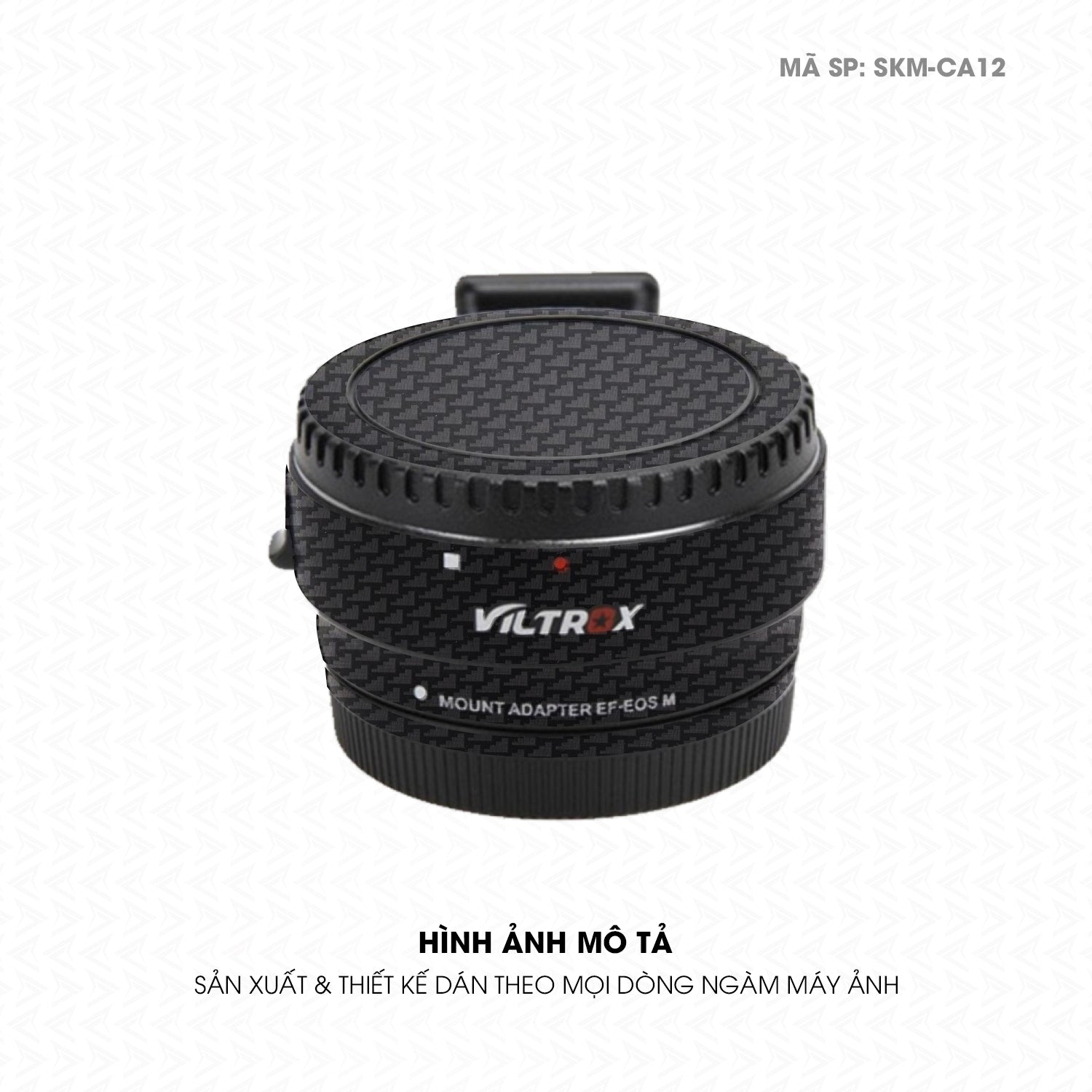 Dán Skin Ngàm Máy Ảnh Viltrox Vân Carbon Pattern Air | SKM-CA12
