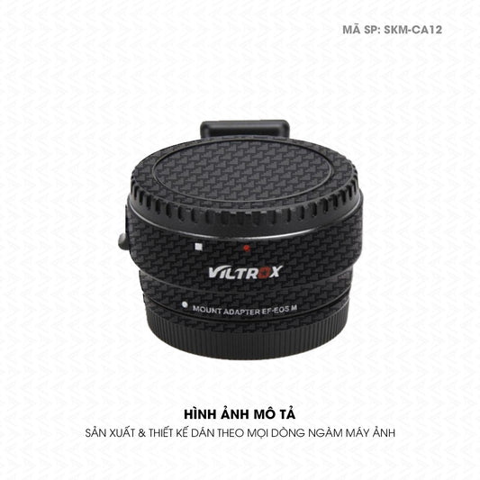 Dán Skin Ngàm Máy Ảnh Viltrox Vân Carbon Pattern Air | SKM-CA12